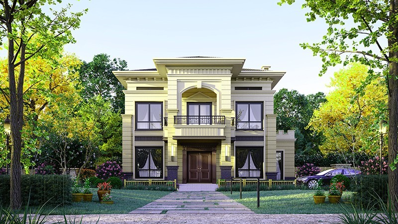 大兴安岭中式合院住宅，开放庭院与邻里乡亲更亲近